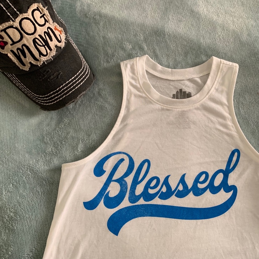 Blessed graphic Tee/Tank XS NWT